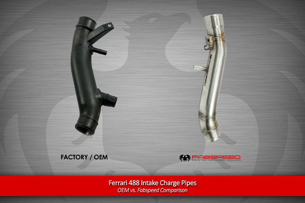 FabSpeed Ferrari 488 Intake Charge Pipes