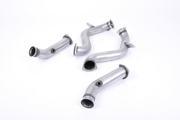 Milltek C63/C63 S (W205) Saloon & E63S AMG (W213) 4.0 Bi-Turbo V8 Large-bore Downpipes and Cat Bypass Pipes