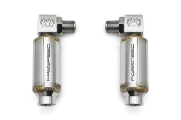 FabSpeed Universal 90 Degree O2 Spacers with Catalytic Converters - Pair